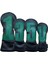 4pcs Golf Baş Kapakları Golf Kulüpleri Için Uzun Boyunlu Polar Astarlı Golf Sürücüsü Başı Siyah (Yurt Dışından) 5