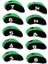 10'lu Paket Neopren Golf Kulübü Başörtüsü Kulübü Örtü Korumalı Başörtüsü +Yeşil (Yurt Dışından) 5