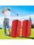 Golf Demir Kafa Kapakları Set Pratik Koruyucu Taşınabilir Pu Seyahat Kırmızı Büyük (Yurt Dışından) 5
