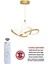 3 Renk Gold Kumandalı Dimmerli 4 Modlu Modern Sarkıt LED Avize 1