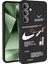 Samsung S24 Fe Kılıf Içi Kadife Lansman Siyah Nike Baskılı Kapak 1