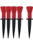 5x Kauçuk Golf Tees Golf Topu Tee Tutucu Oyuncu Golfçü Hediye Step Up Golf Tees Kırmızı Yükseklik 5.8 cm (Yurt Dışından) 4