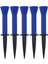 5x Kauçuk Golf Tees Golf Topu Tee Tutucu Oyuncu Golfçü Hediye Step Up Golf Tees Mavi Yükseklik 7.6 cm (Yurt Dışından) 1