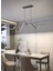 LED Avize / 3 Renkli Ledli Modern Akıllı Sarkıt Avize / Everest / 100 cm / Antrasit Kasa 2