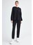 Yuvarlak Yaka Kenarı Şeritli Oversize Bluz 2