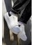 Beyaz Siyah Erkek Günlük Casual Bağcıklı Tabanlı Sneaker Spor Ayakkabı VALENDO-5141 4