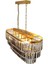 Gizem Gold 73 x 30 cm 'lik Kristal Taşlı Yemek Masası Lüks Avize - Yatak Odası - Salon - Mutfak - Hol 2