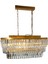 Gizem Gold 73 x 30 cm 'lik Kristal Taşlı Yemek Masası Lüks Avize - Yatak Odası - Salon - Mutfak - Hol 3