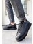 Siyah Erkek Günlük Casual Bağcıklı Tabanlı Sneaker Spor Ayakkabı VALENDO-5141 1