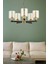Jade 5 Li Avize Eskitme Siyah Boyalı Bal Camlı Modern Genç Odası Yatak Odası Retro Salon Avize 1