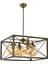 -AV-1732-4E Eskitme Kaplama Modern Avize, E27, Metal, Cam, 45 cm (Ampul Dahil Değildir) 1