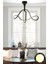 Helin Siyah 50 Watt Sarkıt 3 Renkli Ledli Modern Mutfak Banyo LED Salon Sarkıt Avize 1