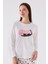 Kedi Baskılı Yuvarlak Yakalı Pamuk Pijama Takımı 3