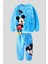 Erkek Çocuk Mavi Mickey Mouse Desenli Pamuklu Sweatshirt Eşofman Alt-Üst Takım 1