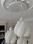 Luminaura 3'lü Beyaz Sarkıt Avize - 3 Başlıklı Avize Modern Bohem E27 Yatak Odası Salon Yemek Odası 3