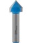 Ahşap Freze Bıçağı 09-25020012V90 Kavisli V-Yivli 90 Derece Freze Ucu Sap 12 mm 2