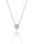 14 K White Gold Kaplama 925 Ayar Gümüş Zümrüt Kalp Kolye 2