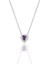 14 K White Gold Kaplama 925 Ayar Gümüş Zümrüt Kalp Kolye 5