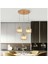 Lü x Kristal Modern 3 Lü Gold Sarkıt Avize 3