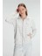 Pamuklu Uzun Kollu Fermuarlı Sweatshirt ve Pantolon Takım Pijama Takımı 2