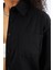 Kadın Cepli Oversize Gabardin Gömlek Ceket 4