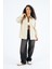 Kadın Cepli Oversize Gabardin Gömlek Ceket 2