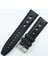 Bizon Siyah Gerçek Deri Saat Kordonu 24MM Spor Delikli Saat Kayışı 1