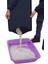 Xxl Büyük Boy Elekli Tuvalet Önü Gri Pes Yüzeyli Kedi Kumu Paspası 60 x 120 cm 3