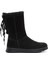 Kadın Siyah Fermuarlı Süet Bot 24WFE252510 1