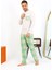 Erkek Uzun Kol Penye Krem Pijama Takımı 6861 4