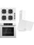 Fryart Ss Serisi Beyaz Set (SS206 + QXE62CB +D087 ) - Kare Emaye Izgara 1
