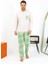 Erkek Uzun Kol Penye Krem Pijama Takımı 6861 1