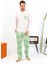 Erkek Uzun Kol Penye Krem Pijama Takımı 6861 2