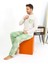 Erkek Uzun Kol Penye Krem Pijama Takımı 6861 3