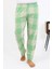 Erkek Ekoseli Desen Penye Tek Alt Pijama 27540 Yeşil 5