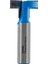 Ahşap Freze Bıçağı 13-28016012 Dört Kanatlı T Yivli Kanal Açma Freze Ucu Sap 12 mm 1