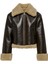 Onlverona Faux Bonded Jacket Kahverengi Kadın Deri Mont 15322434 5