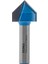 Ahşap Freze Bıçağı 09-19015808V90 Kavisli V-Yivli 90 Derece Freze Ucu Sap 8 mm 2