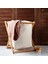 Ahşap Ayaklı Katlanır Çamaşır Sepeti 40 x 34 cm Mini Boy 1