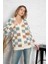 Kare Desenli Oversize Triko Hırka 1905 4