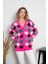 Kare Desenli Oversize Triko Hırka 1905 1