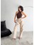 Kadın Kaşe Pantolon Geniş Paça Baggy Yüksek Bel Maxi 1