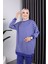 Kadın Tesettür Giyim Bisiklet Yaka ve Çizgili 2 Iplik Pantalon Ile Tunik Takım 5
