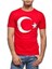Unisex Kırmızı Türk Bayraklı Kısa Kol T-Shirt 3
