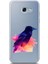 Samsung A7-2017 Uyumlu Renkli Karga Desenli Silikon Kılıf 1