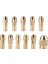 Mandren 10 Adet Dremel Gravür Hobi Motoru Matkap Ucu Şaft Mil + Kafa 0.5 - 3.2mm 3