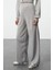 Kadın Moda Şık Regular Crop Boy Uzun Kollu Crop Hırka-Pantalon Triko Alt-Üst Takım 4