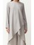Kadın Moda Şık Boru Paça Uzun Boy Uzun Kollu Asimetrik Dokuma Tunik Pantolon Alt-Üst Takım 5