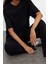 Kadın Moda Şık Geniş Paça Relaxed Rahat Kalıp Geniş Paça Örme Bluz Pantolon Alt-Üst Takım 3