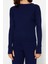 Kadın Moda Şık Regular Boy Uzun Kollu Basic Parmak Detaylı Triko Alt-Üst Takım 5